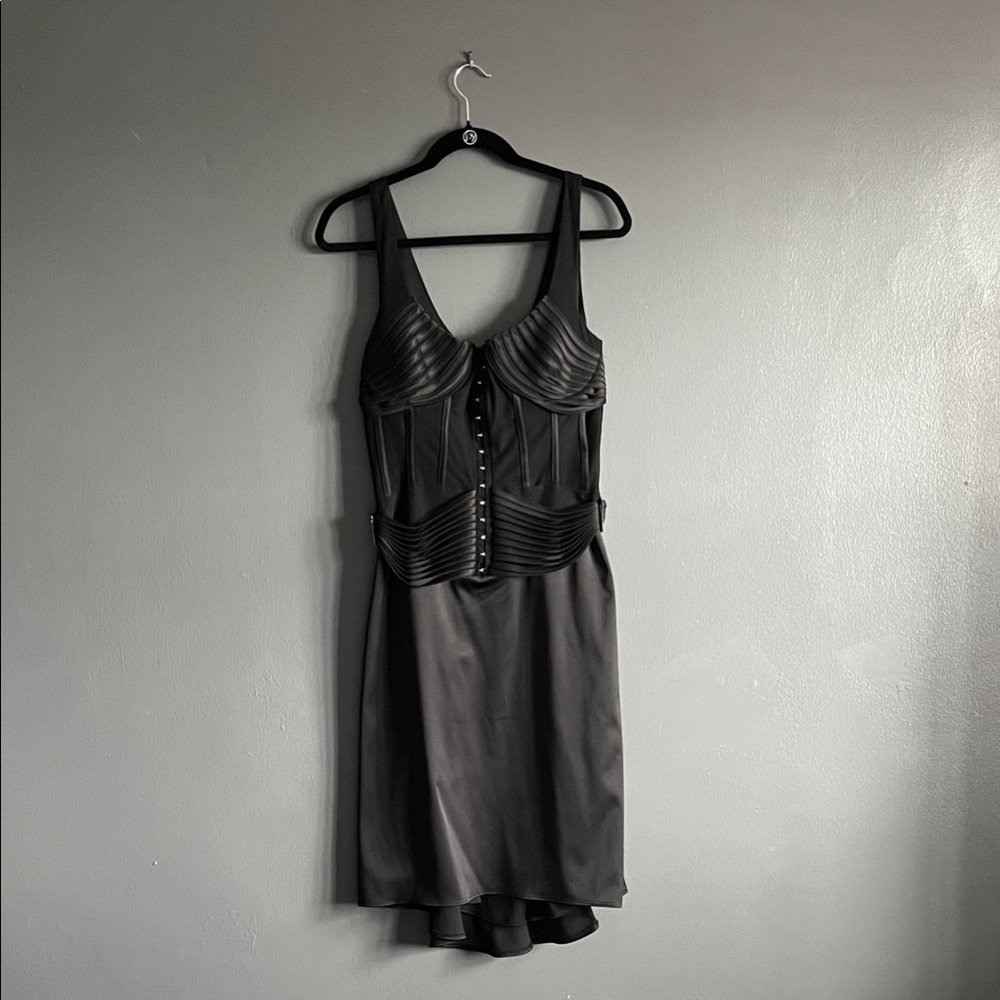JS Collections Elegant Black High Low Dress